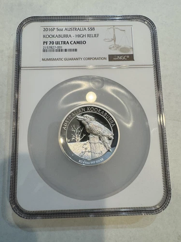 2016-P Australia $8 Silver High Relief Kookaburra 5 oz NGC PF 70 Ultra Cameo