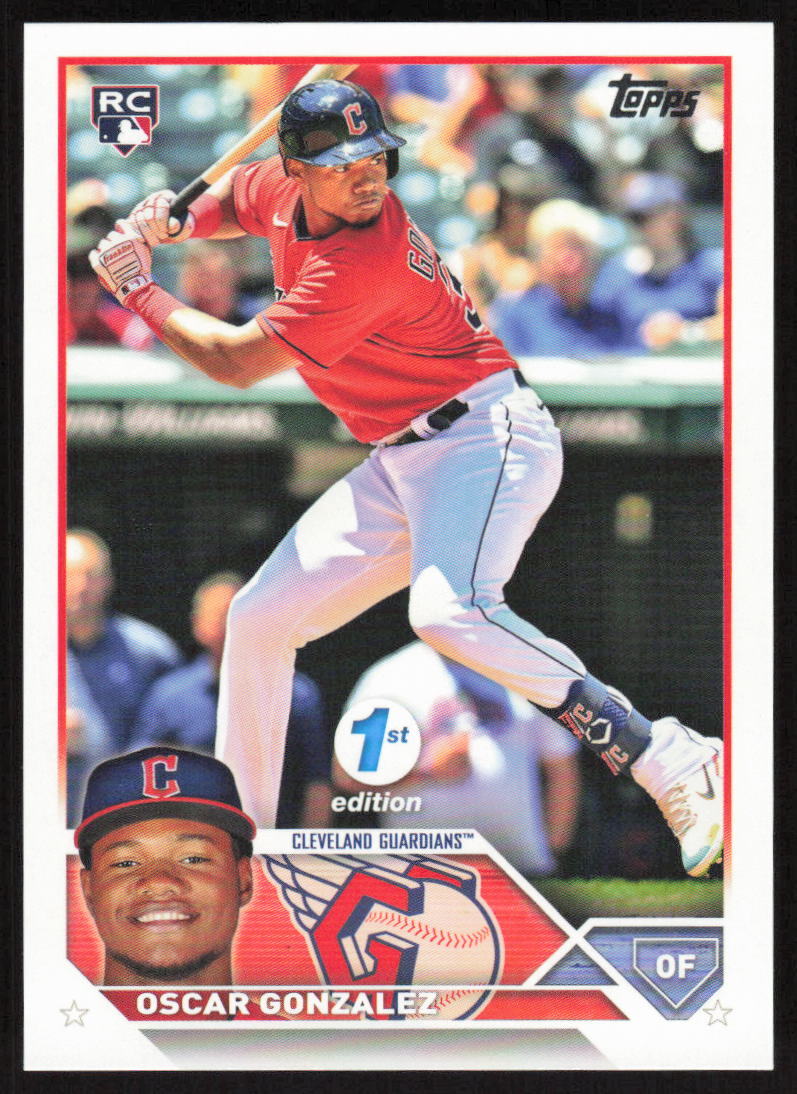 2023 Topps 1st Edition #119 Oscar Gonzalez Cleveland Guardians