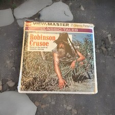 Vintage Robinson Crusoe View Master Reels With Original Booklet