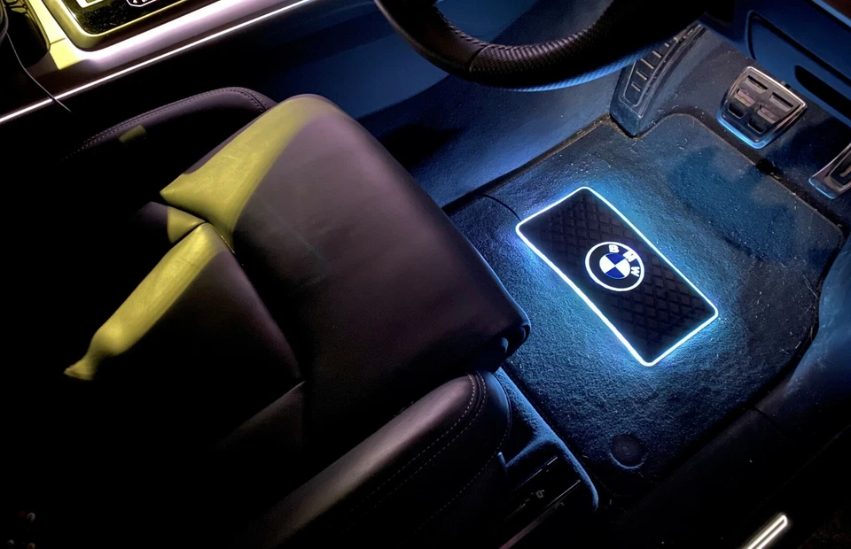 fits BMW LED CAR FLOOR MAT 2 PCS MOOD AMBIENT LIGHTING, ALL BMW - Image 2 of 3