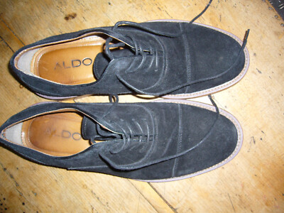 Herrenschuhe, Wildleder blau, Größe 40