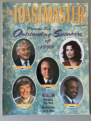 TOASTMASTER 2000-01 Outstanding Speakers, Managing your mind, breaking the ice