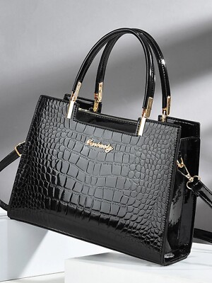 Carteras Negra De Mujer Piel Bolsos Monederos Para Damas Bolso de Mano  Pequeña