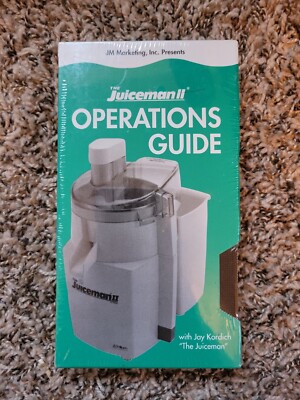 Juiceman II Operations Guide VHS - New Sealed HTF VHS