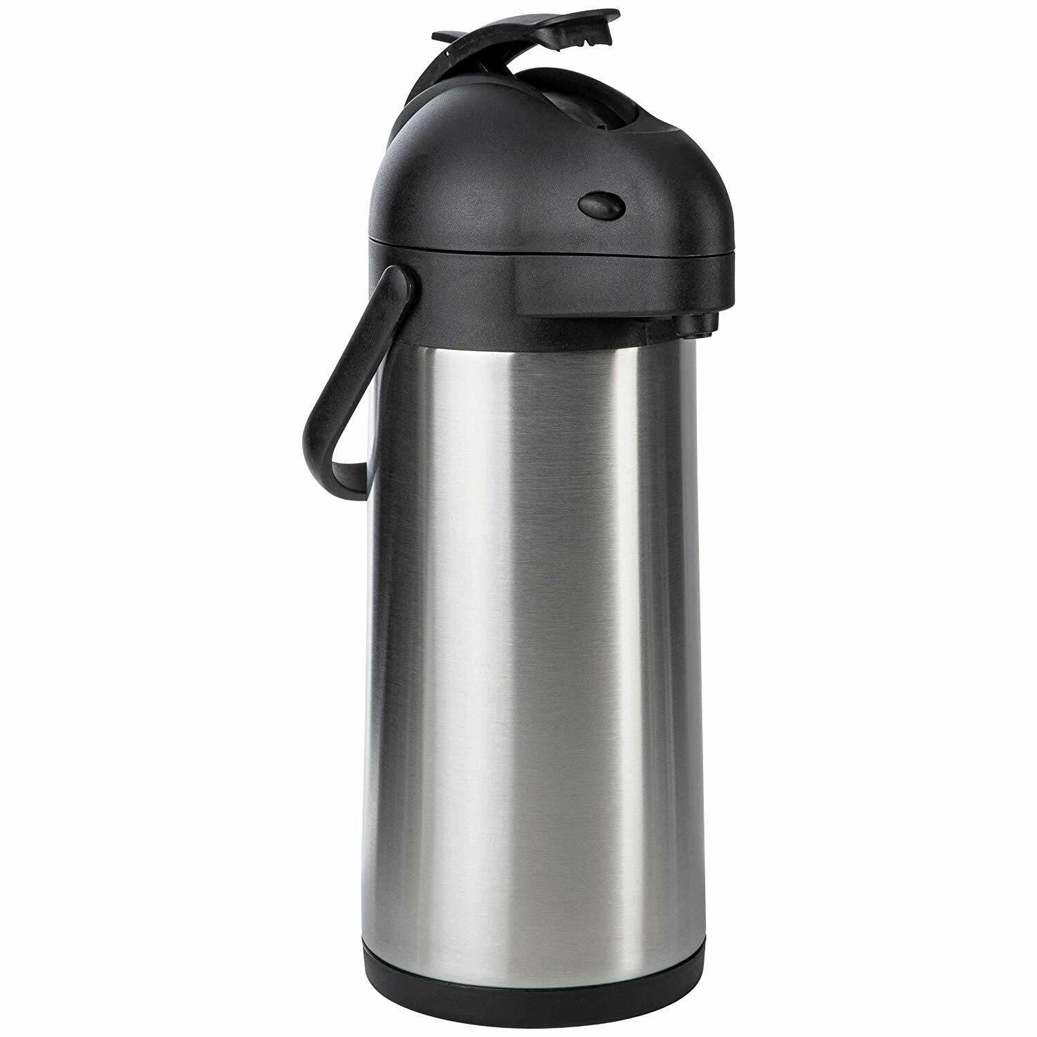 ONVAYA® Airpot Pumpkanne | 3 l | Isolierkanne Thermoskanne Edelstahl mattiert