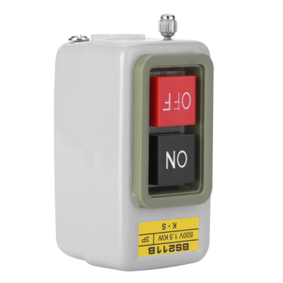 High Quality Self Locking 3P On/Off Power Push Button Switch AC 220V/380V BS211B