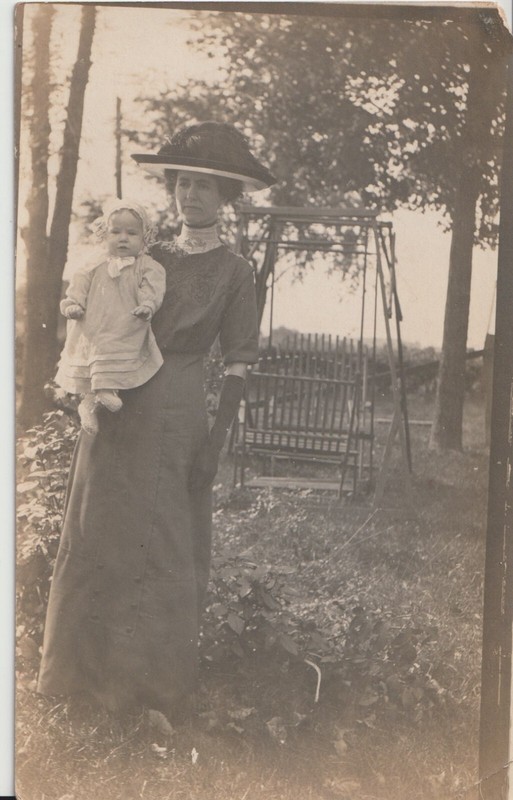 RPPC Woman and Child Real Photo Postcard