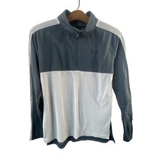 Under Armour Loose Quarter Zip Pullover Youth XL Mock Neck Gray Athleisure