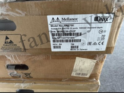 1PCS MSN2700-CS2F 100Gb Ethernet Spectrum 32Port Switch SN2700 MSN2700
