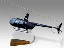 Robinson R44 Leisure Parks Desk Wood Helicopter Model Large Scale 1/32