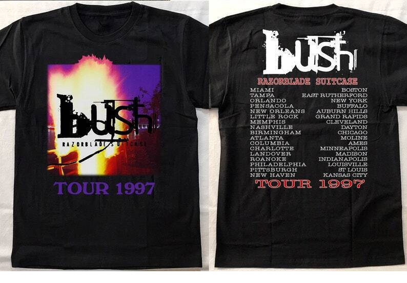 Bush Razorblade Suitcase Tour 1997 T-Shirt, Bush Band Shirt Bush Razorblade Suitcase Tour 1997 T-Shirt, Bush Band Shirt