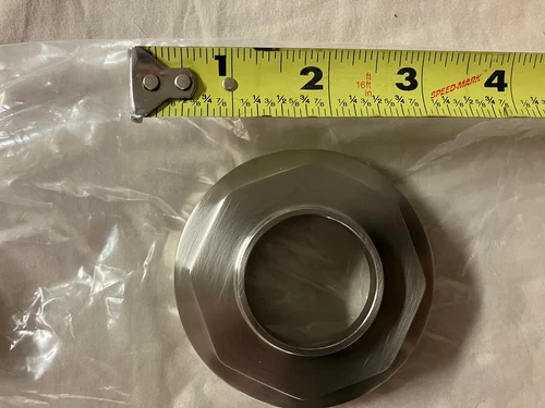 Signature Hardware Greyfield 7-1/8" Non-Diverter Tub Spout 449784 BRUSHED NICKEL - Picture 3 of 7