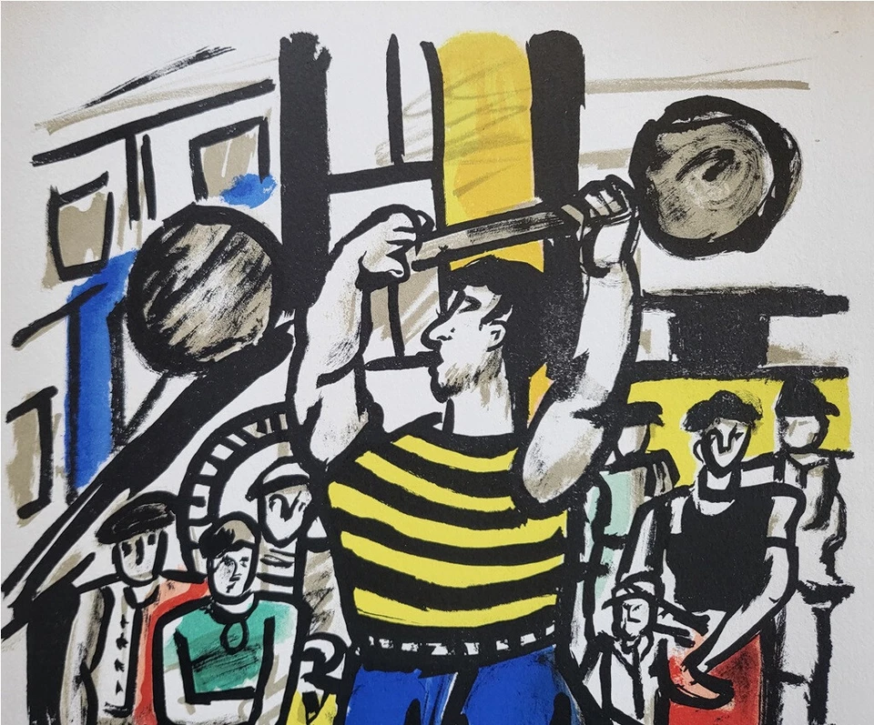Fernand Leger "Mes Voyages III" 原版平版印刷限量版 Mourlot 1960 — 第 2/4 张图片