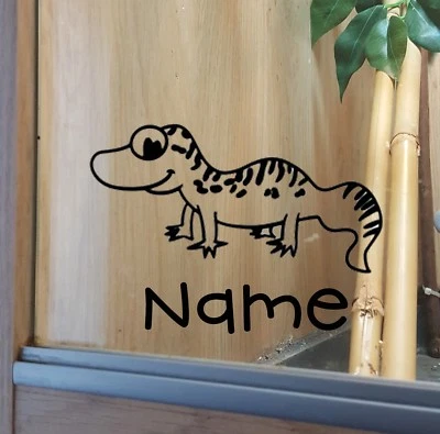 SOPHELLIE Leopard Gecko Customised Vivarium Decal Sticker