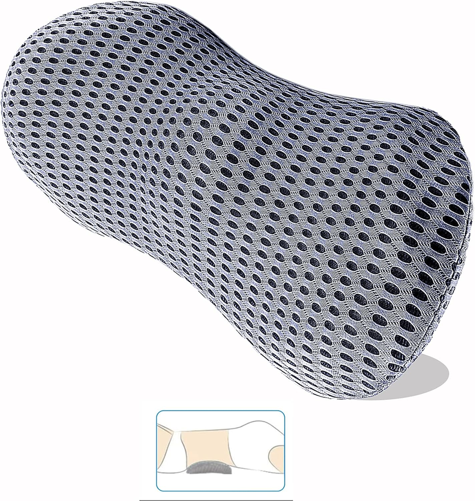 Lumbar Support Pillow，Lower Back Pain Relief Lumbar Pillow，Memory Foam Lumbar Pi