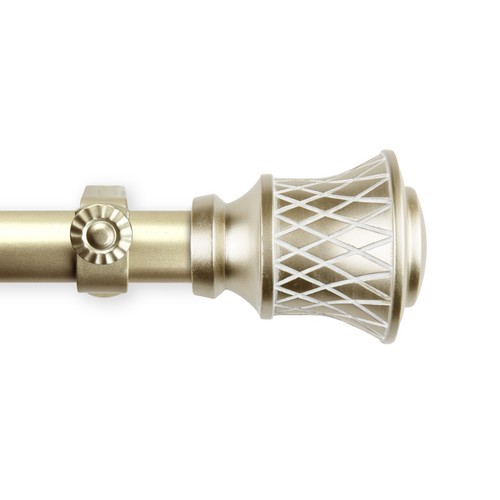 Osian 1" Curtain Rod Adjustable Drapery Rod 28-240" (5 sizes, 4 colors) - Picture 5 of 13