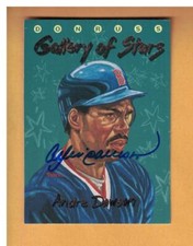 ANDRE DAWSON AUTOGRAPHED 1993 DONRUSS GALLERY OF STARS BASEBALL CARD SIGNED SOX