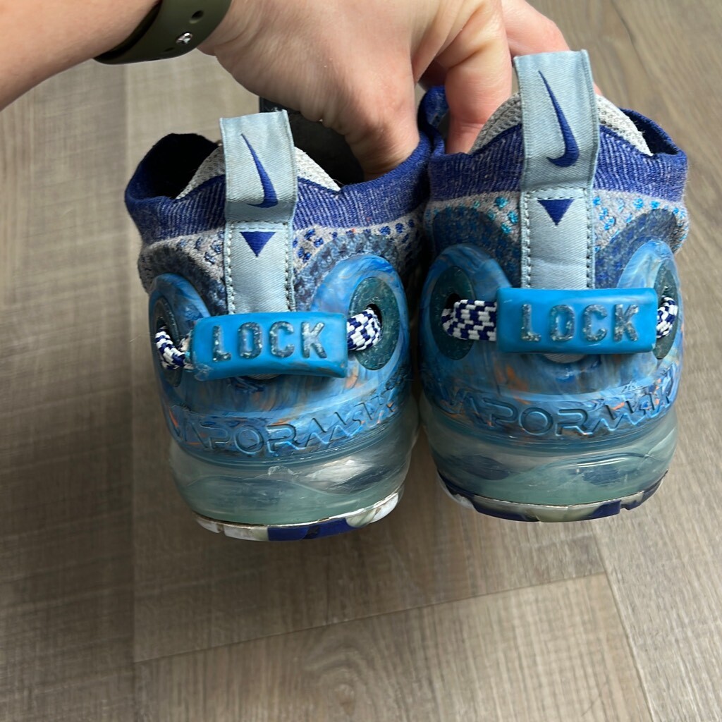 Nike GS Air VaporMax 2020 Sneakers 5Y Stone Deep Royal Racer Blue