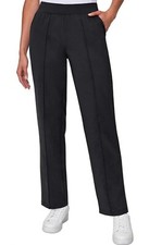 Mondetta Ladies' Pintuck Straight Leg Pant Moisture Wicking XL Black