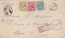 CANADA - Lettre recommandée de ST BRIEUX à destination de PARIS
