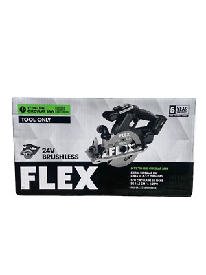 FLEX FX2131A-Z 24V Cordless Brushless 6-1/2'' In-Line Circular Saw, BARE TOOL