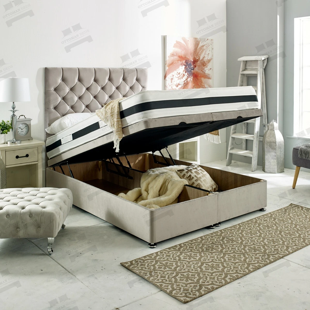 Upholstered divan sale