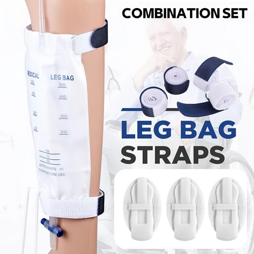8Pcs Catheter Leg Bag Straps Adjustable Secure Urine Collection System Polyester - Picture 5 of 11