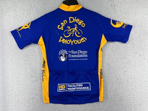 Sqaudra Cycling Jersey Adult Small Blue 1/4 Zip San Diego Veloyouth Polyester - Picture 2 of 14