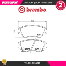 Front disc brake pad kit (BREMBO BRAND)..