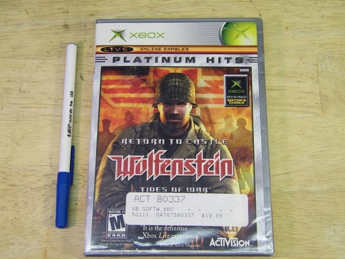 XBox game - RETURN TO CASTLE WOLFENSTEIN - new/factory shrink wrapped
