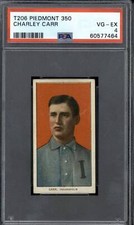 1909 T206 Charley Carr Piedmont 350 - PSA 4