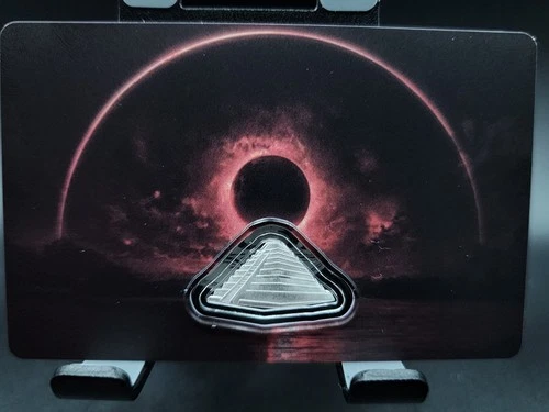 2025 Mayan Pyramid 1g .999 Silver Shaped Coin in Capsule & Card Mintage 5000