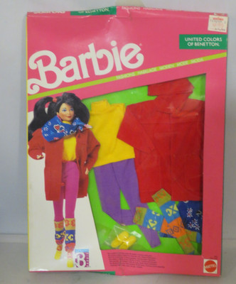 Vintage Barbie Fashion 1990 NIB United Colors of Benetton  #9485 New
