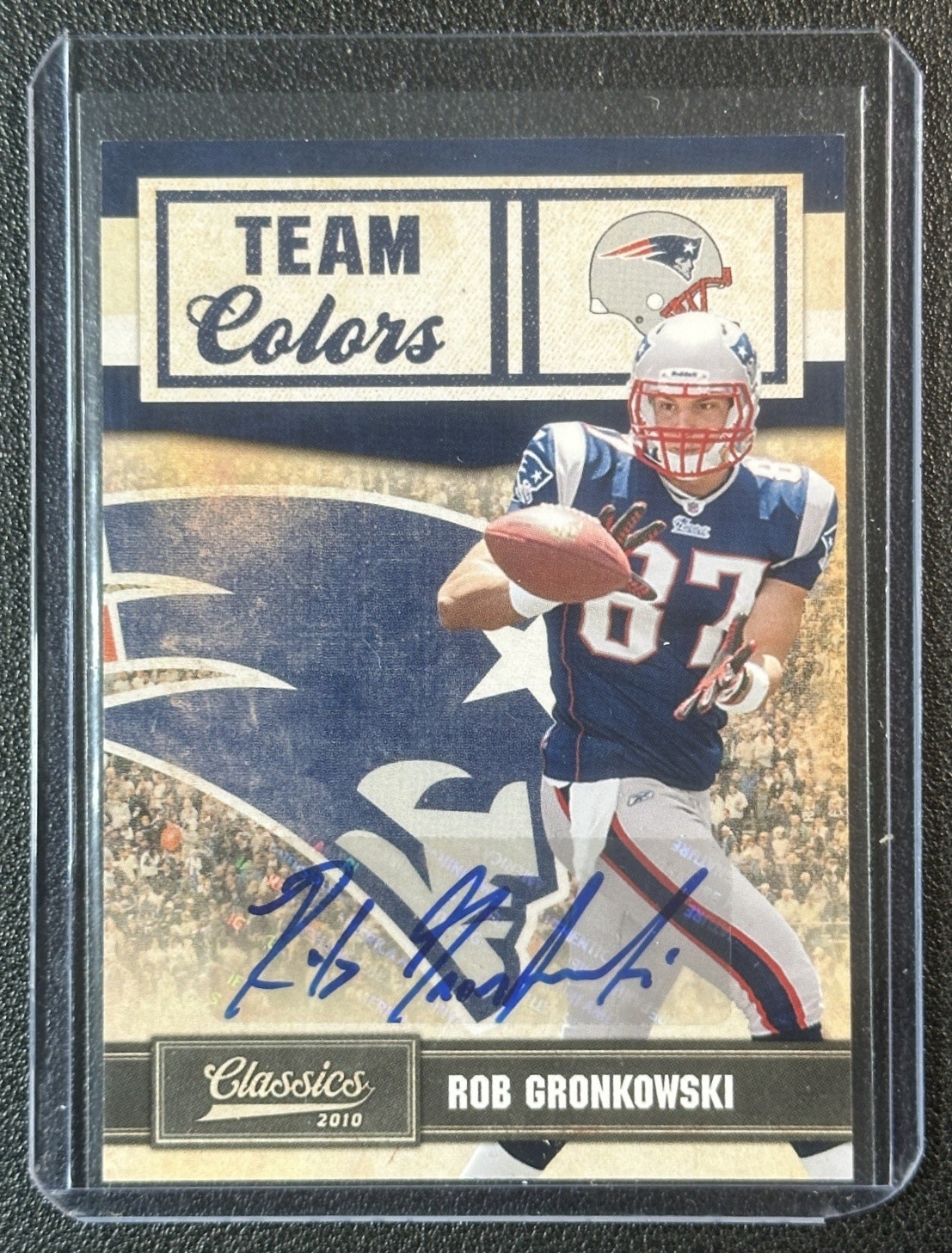 Rob Gronkowski Panini Classics Team Colors #1 Autograph