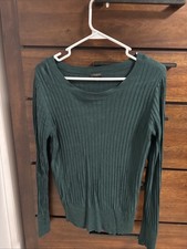 Ann Taylor Factory Women s Sweater Dark Green Size Medium