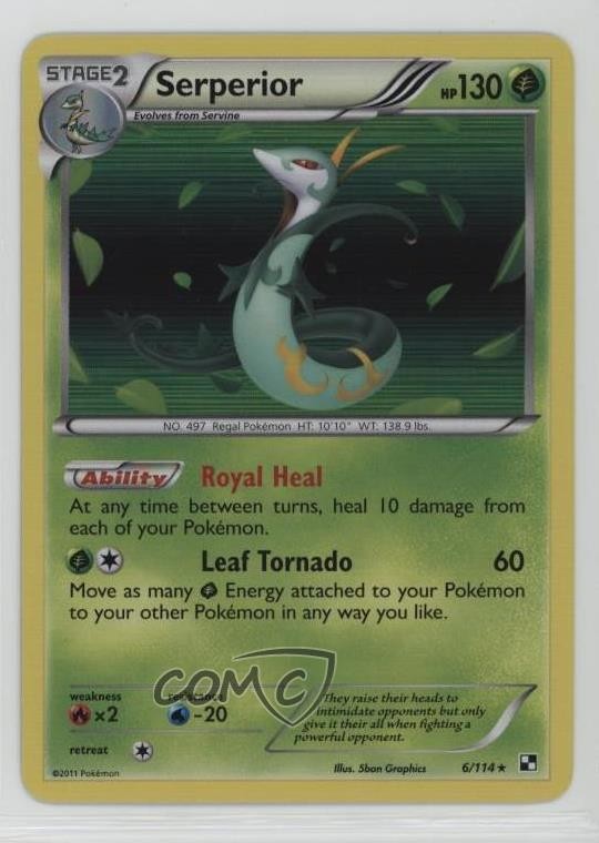 Serperior Pokemon Black & White Base Set #6