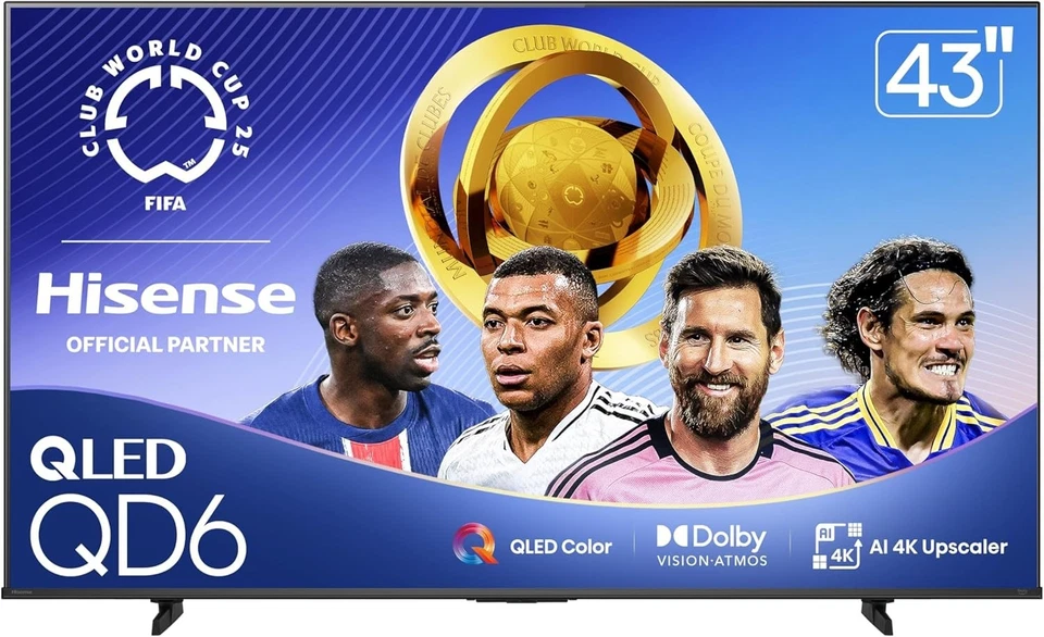 Immersive 43-Inch QLED 4K UHD Smart TV with Alexa & Dolby Atmos Sound Technology - Image 3 of 4