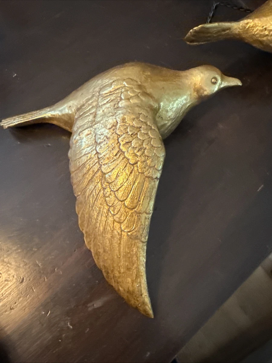 Deko Wandbild Golden Vögel 
