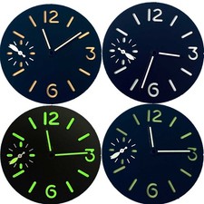 34.5mm Green Luminous Watch Dial With Watch Hands For ETA 6497 ST3600 Movement