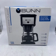 BUNN GRB Classic Speed Brew 10-Cup Coffee Maker, Black - NEW