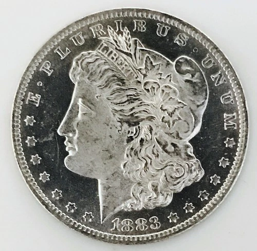 1883 O MORGAN DOLLAR! GEM BU+++! PROOF LIKE! PHENOMENAL CAMEO! CRAZY! NR #G3523