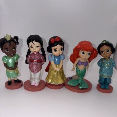 Disney Animators Mini Princess Figures Lot Ariel Snow White Mulan