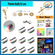 Battery Operated LED Spotlights 10 Pack Tiny Miniature Lights Multi-Color New