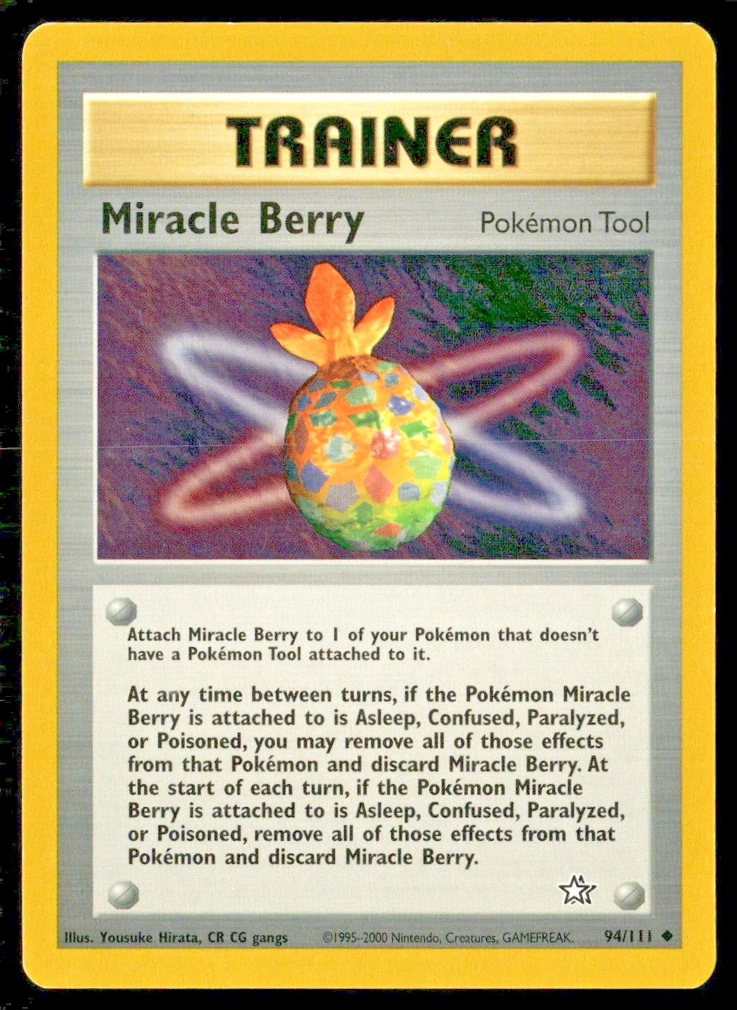 Pokemon Neo Genesis Miracle Berry Card 94/111 LIGHT PLAY