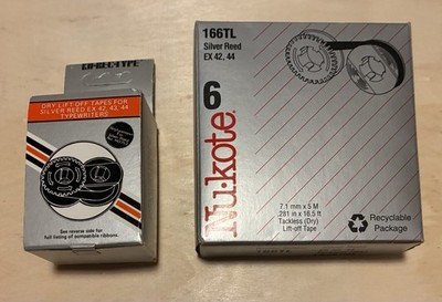Nukote 166TL Lift-off Tape Black for Silver Reed EX 42, 43, 44 Typewriter
