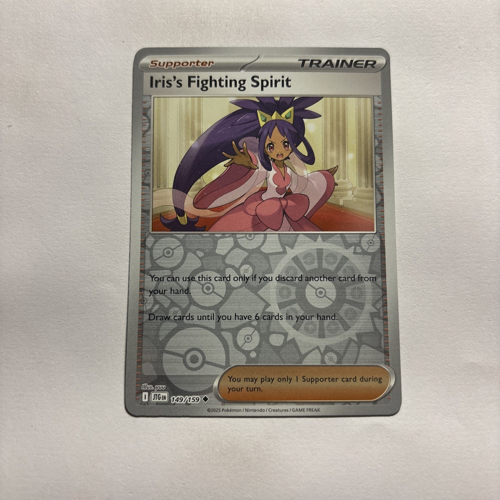 Iris's Fighting Spirit 149/159 Uncommon Reverse Journey Together POKEMON TCG EN