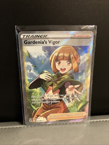 Gardenia's Vigor 184/189 Ultra Rare Astral Radiance Pokemon Holo Near Mint
