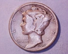 1928  Mercury Head Silver Dime  **129-6