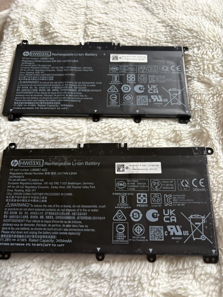 HP HW03XL Laptop Battery - Image 1 of 1