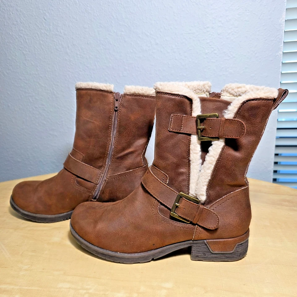 White Mountain Women's Fashion Winter Casual Boots Brown Size - 9M - Image 3 of 4